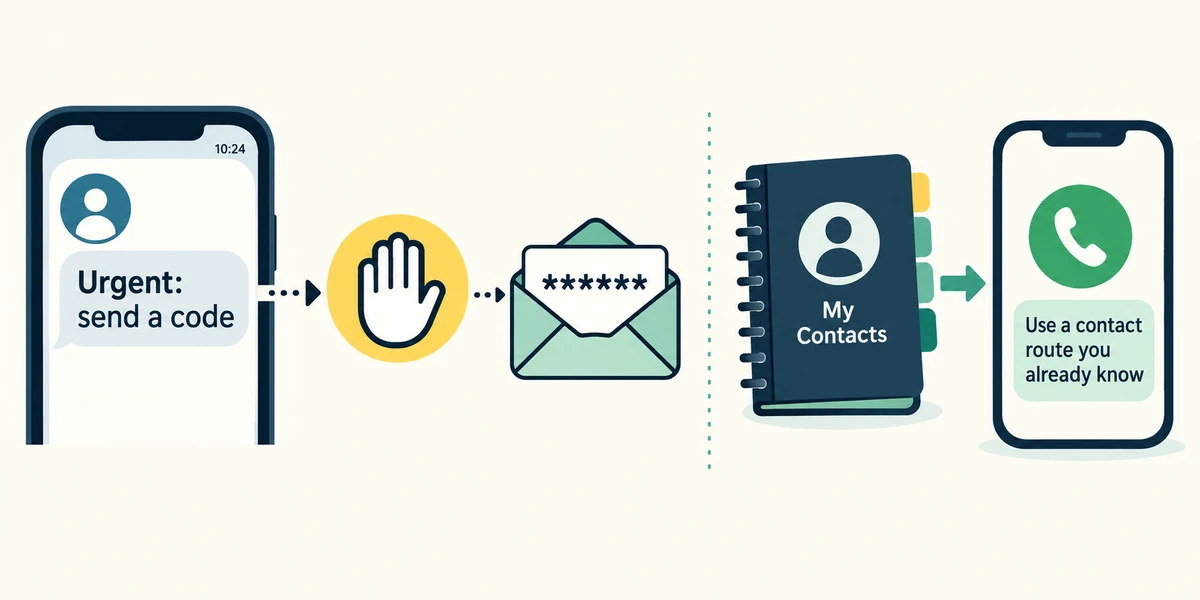 Pause an urgent request and verify through contact details you already held.
