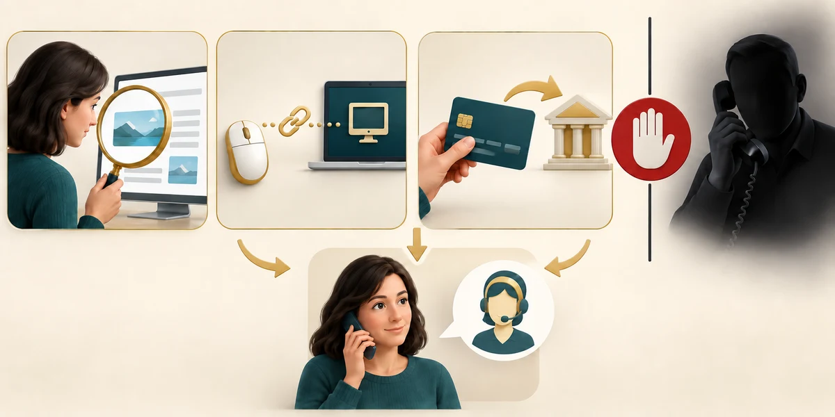 Viewing a page, granting remote access and sending money are separate actions, with independent help shown apart from the caller.