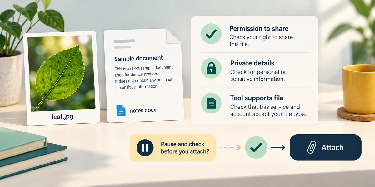 Check permission, privacy and file support before using an Attach or Upload control.